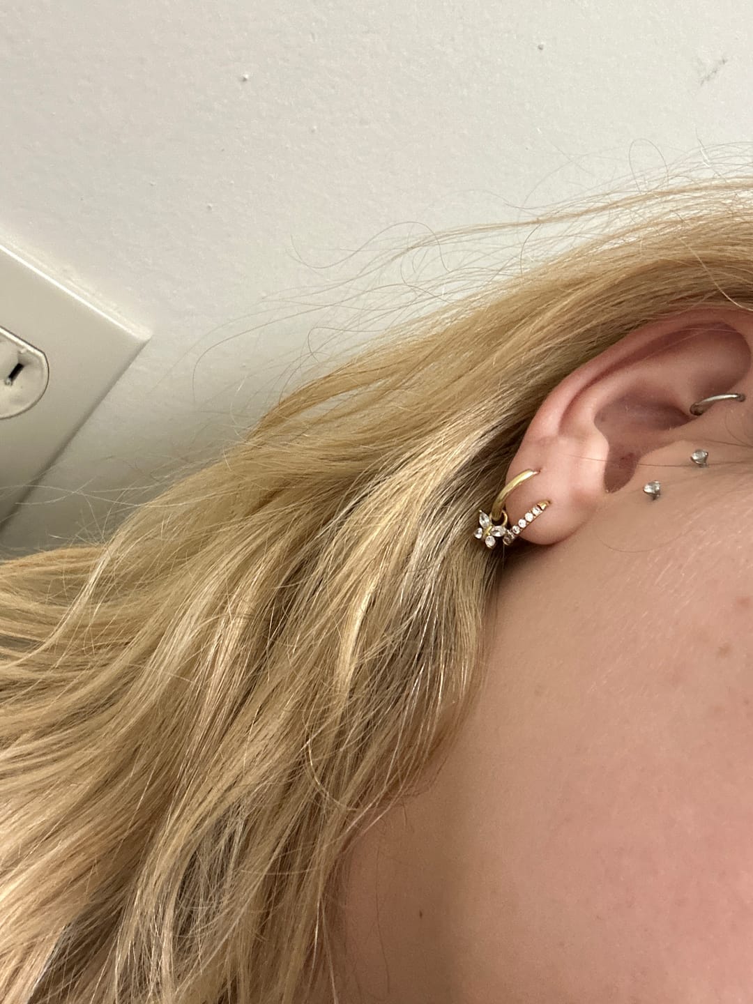 Customer photo review of Diamond Butterfly Charm
