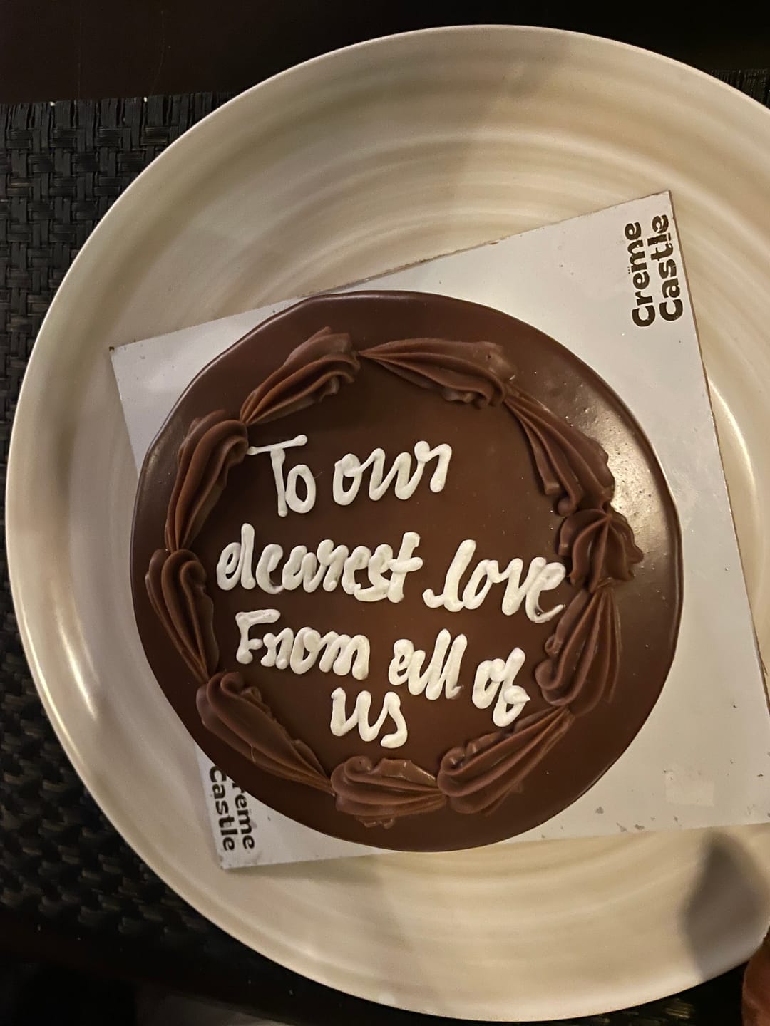 Customer photo review of Classical Dairy Milk Cake