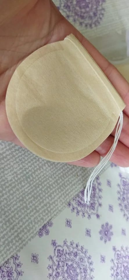 Customer photo review of Filtres à Thé Jetables Biodégradables – 100 pcs