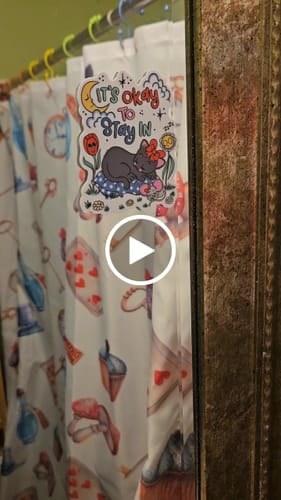 Customer video review of It's OK To Stay In (Black Cat) - Sticker