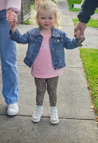 Customer photo review of Kids French Terry Set - Pink