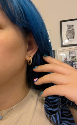 Customer photo review of Lady Luck Earrings Gold