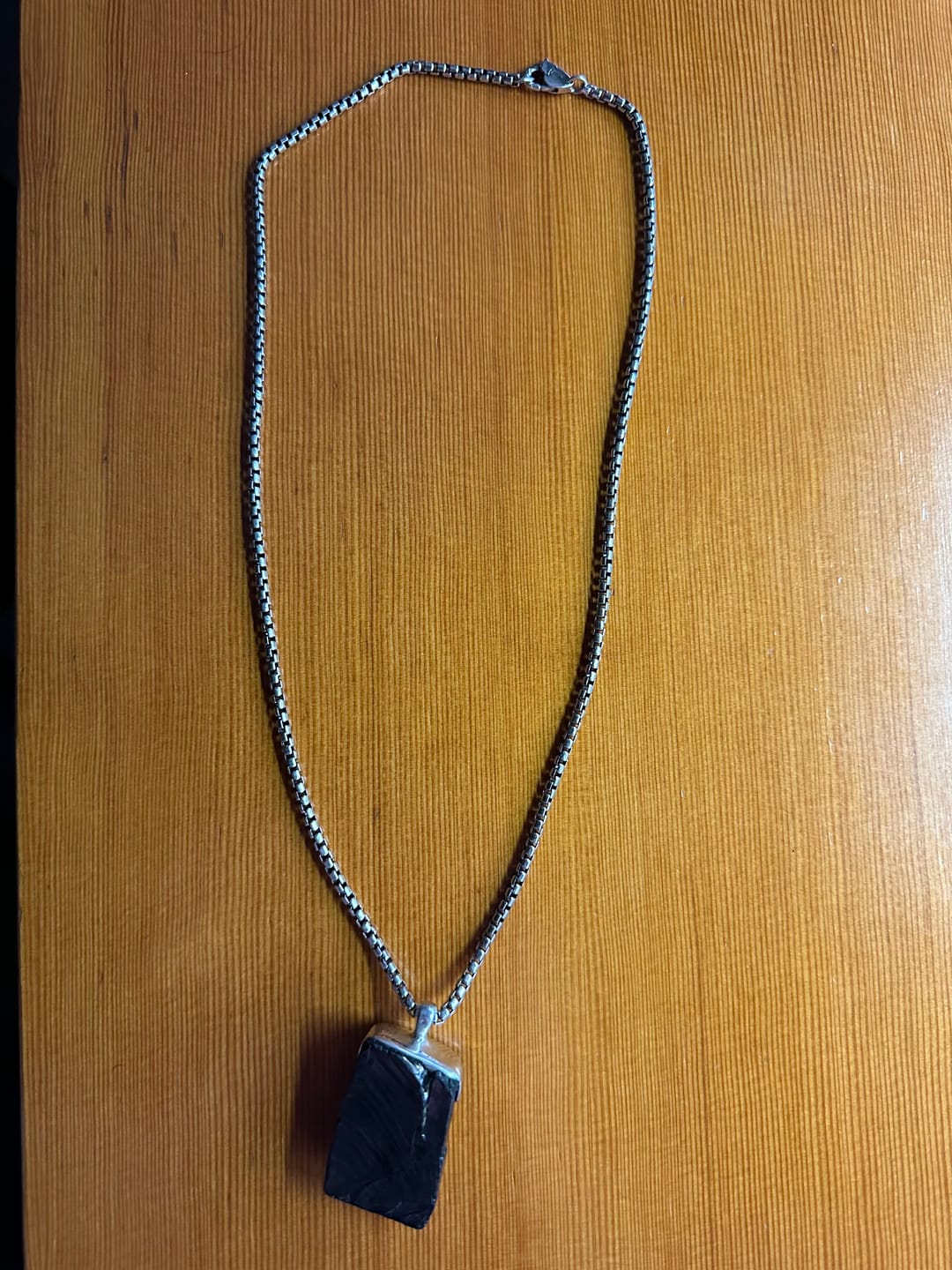 Customer photo review of Elite Shungite Pendant, 26g, Sterling Silver Lost Wax Casting