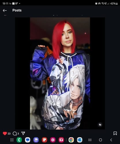 Customer photo review of Final Fantasy XIV Thancred Video Game 3D All Over Print T-shirt Tank Top Zip Hoodie Pullover Hoodie Hawaiian Shirt Beach Shorts Jogger
