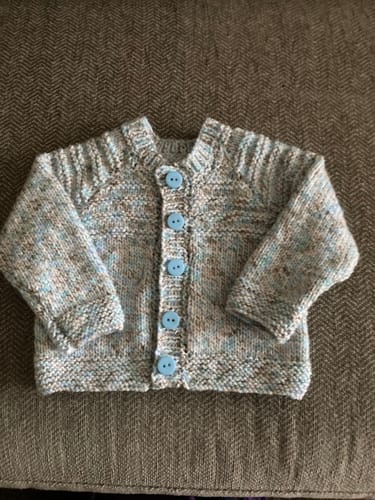 Customer photo review of Baby Mystery Knitting Box