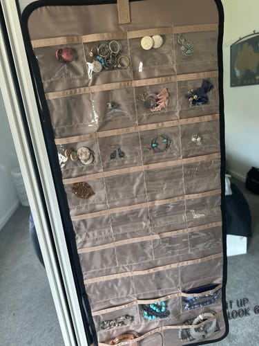 Customer photo review of Hanging Jewelry Organizer