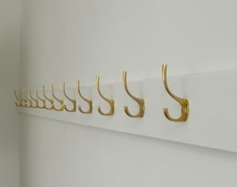 Customer photo review of Classic Brass Hat & Coat Hook