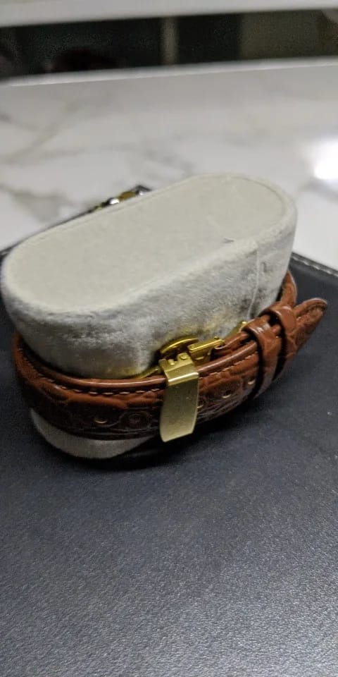Customer photo review of Suunto Genuine Leather Band - Crocodile Pattern Classic