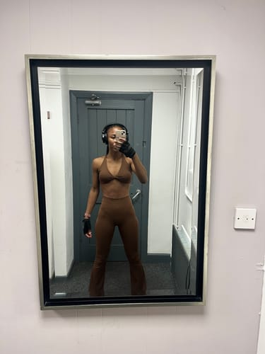 Customer photo review of The Viva Flared Leggings