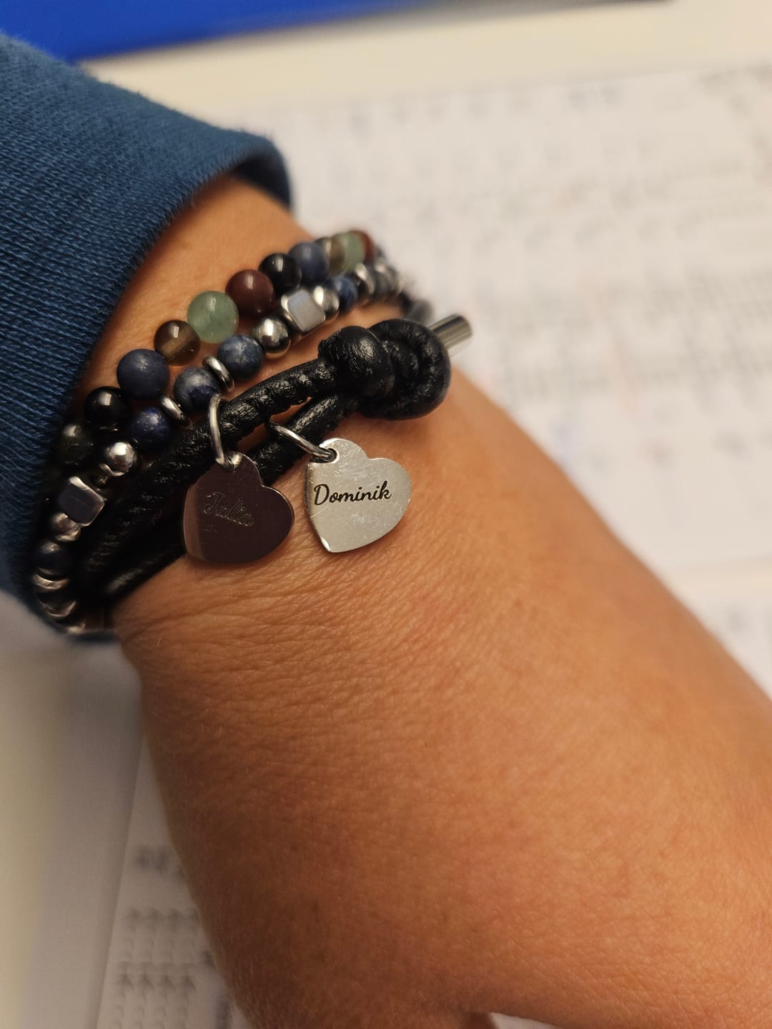 Customer photo review of Freunde - Individuelles Lederarmband
