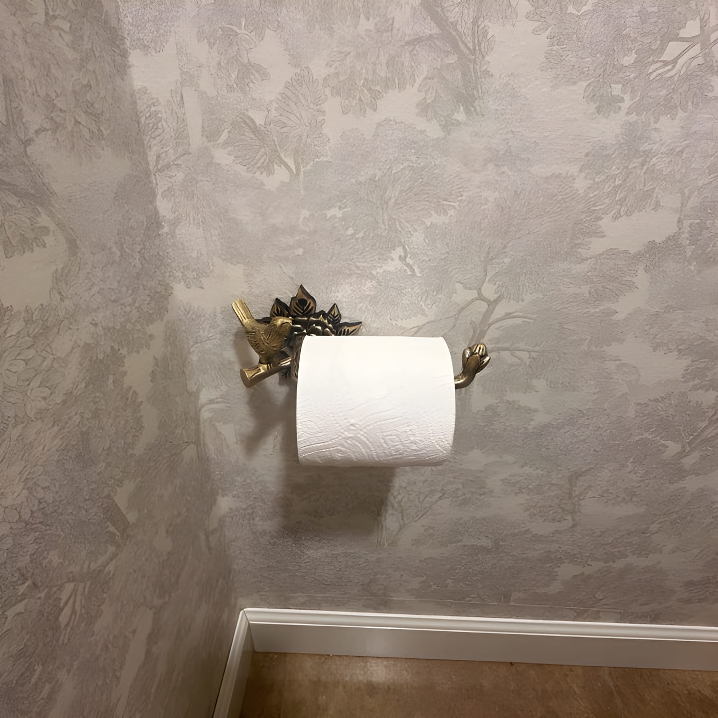 Customer photo review of Brass Bird Bathroom Set - Antique Brass