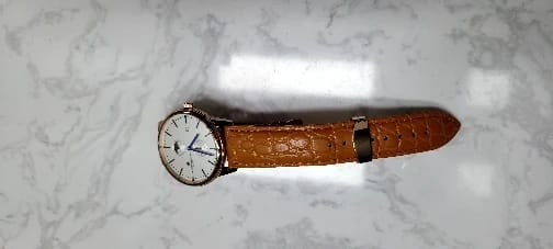 Customer photo review of Ticwatch Crocodile Pattern Leather Band - Rugged and Durable