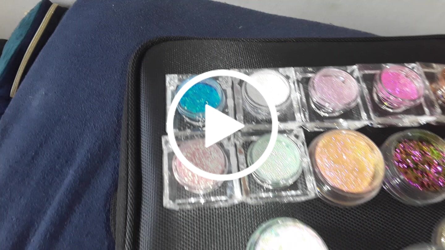 Customer video review of Choose any 8 glitter pigments ( Glistening pigment mix included )