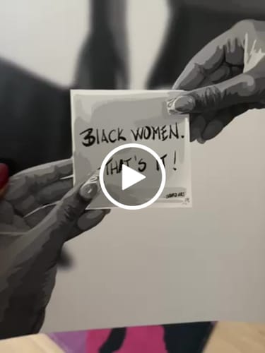 Customer video review of Black Women Quote B&W