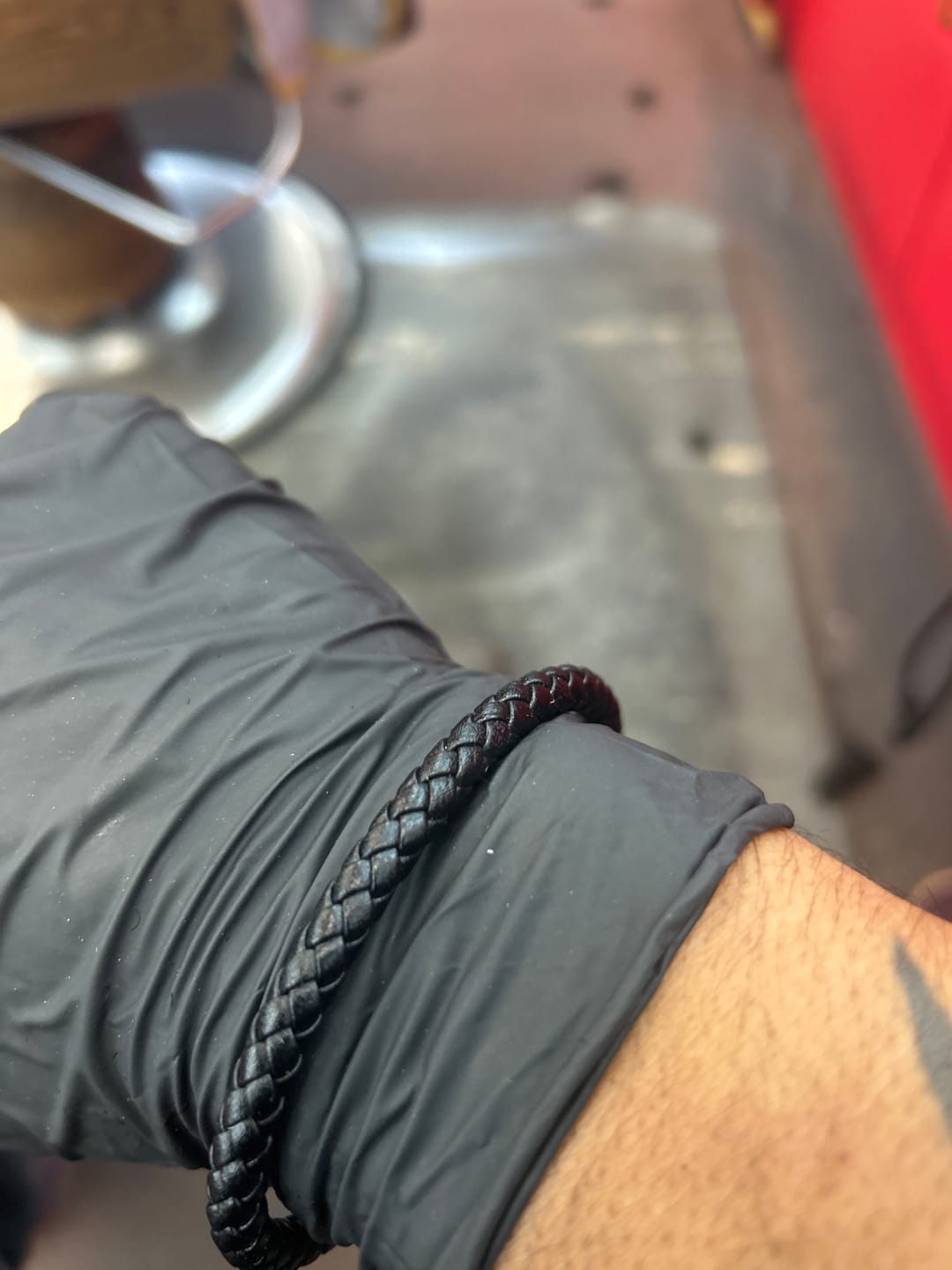 Customer photo review of Vertig Leather Bracelet Black