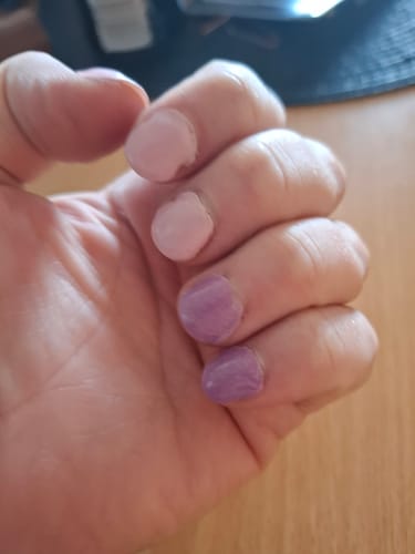 Customer photo review of Violet Sand Dipping Powder