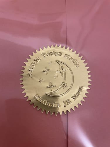 Customer photo review of 50 Golden Seal Sticker