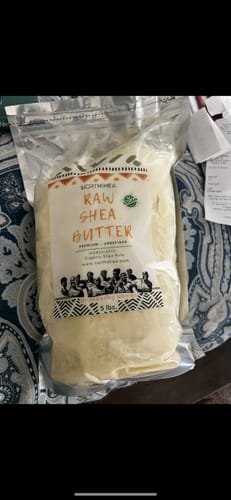 Customer photo review of Premium + Authentic Raw Shea Butter
