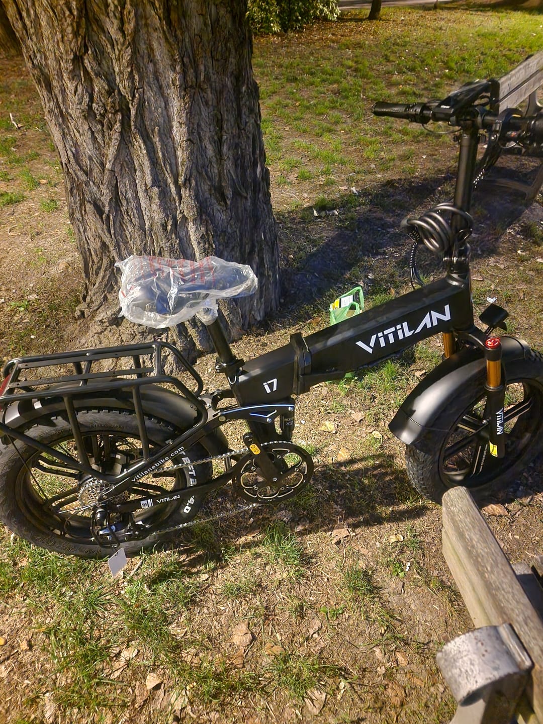 Customer photo review of I7 Pro Folding Full Suspension Electric Bike