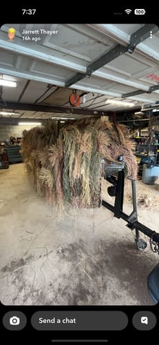Customer photo review of Hunting Blind Raffia Grass (Pack)