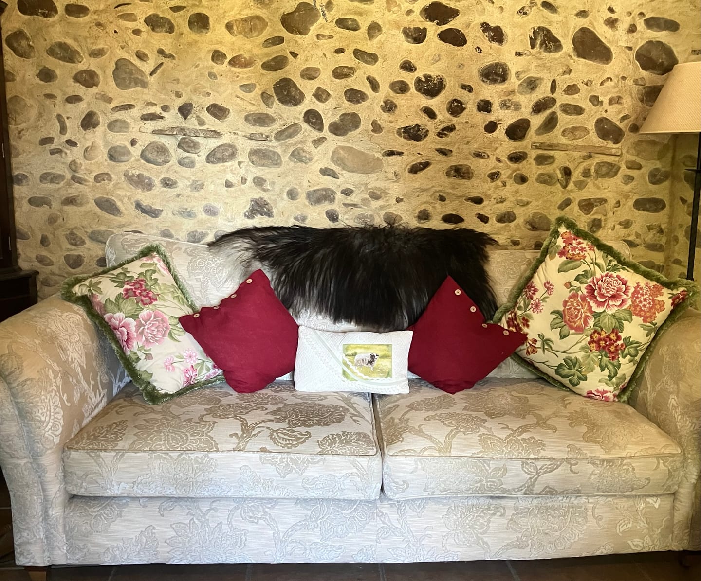Customer photo review of Natural Linen Decorative Cushion Cover