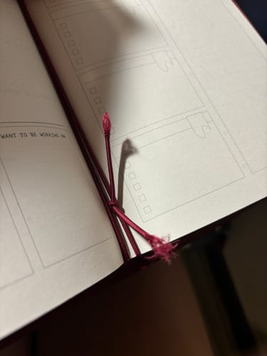 Customer photo review of Refillable Notebook Folio - Salty Plum