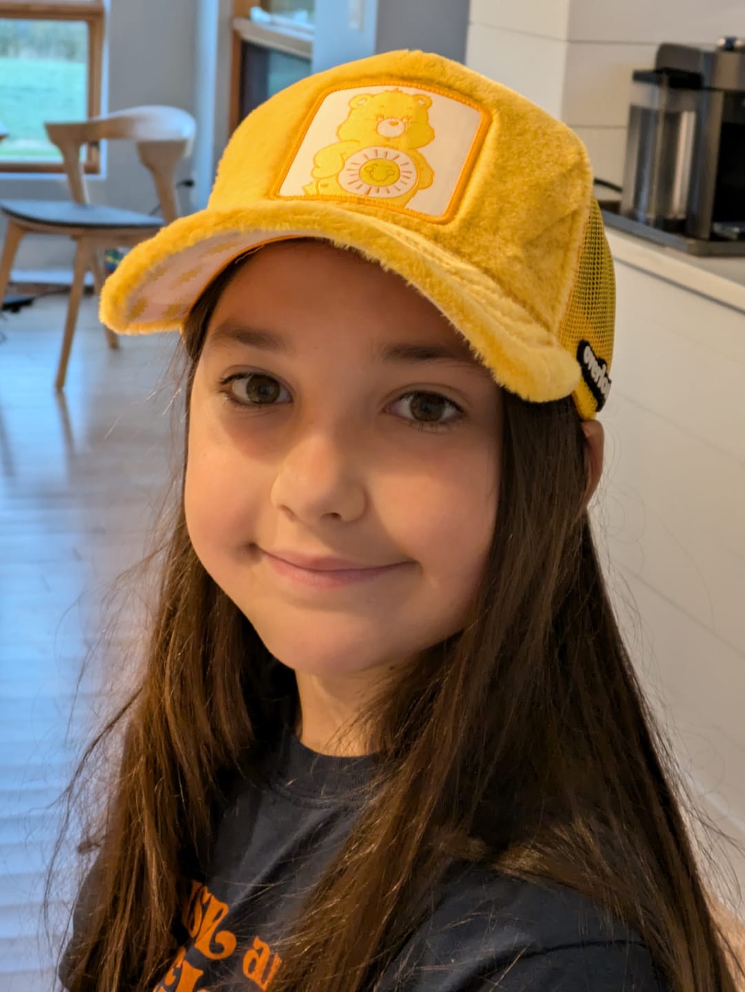 Customer photo review of OVERLORD X Care bears:  Funshine Bear Trucker Cap