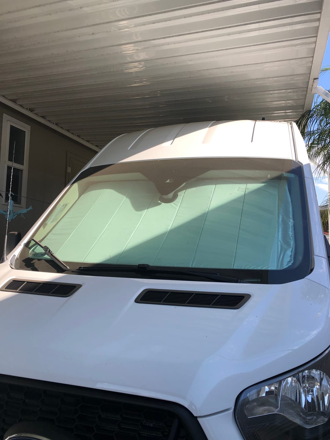 Customer photo review of Transit - Windshield Shade