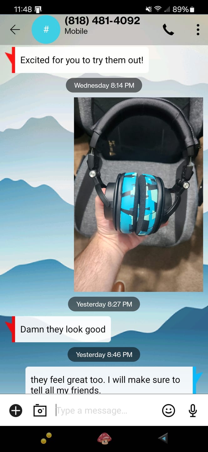 Customer photo review of WC FreeZe - Hybrid Cooling Gel Infused Ear Pads for ATH M50X