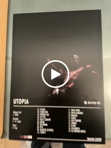 Customer video review of Travis Scott - UTOPIA | Album Cover Poster