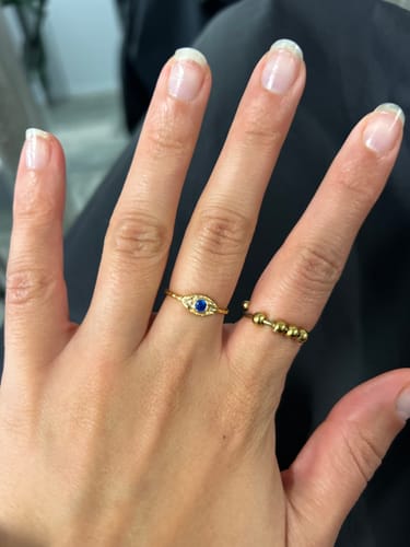 Customer photo review of Evil Eye Ring