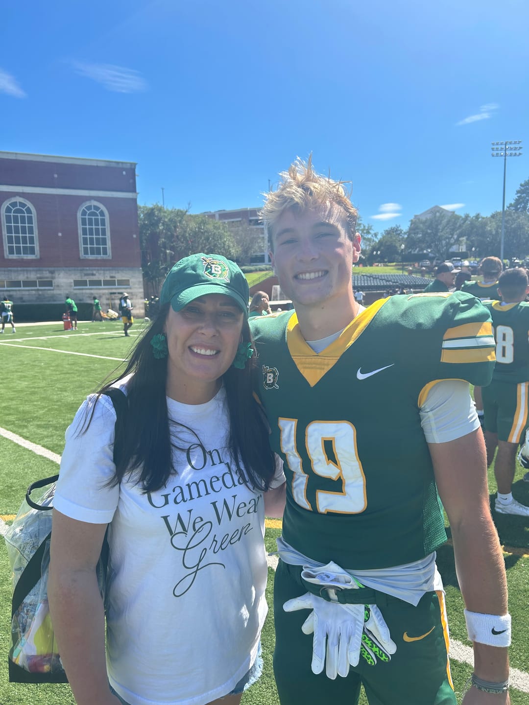 Customer photo review of On Gamedays, We Wear Green