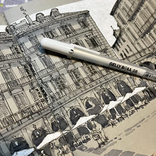 Customer photo review of Sakura Gelly Roll - Lápices Tinta Gel Regular