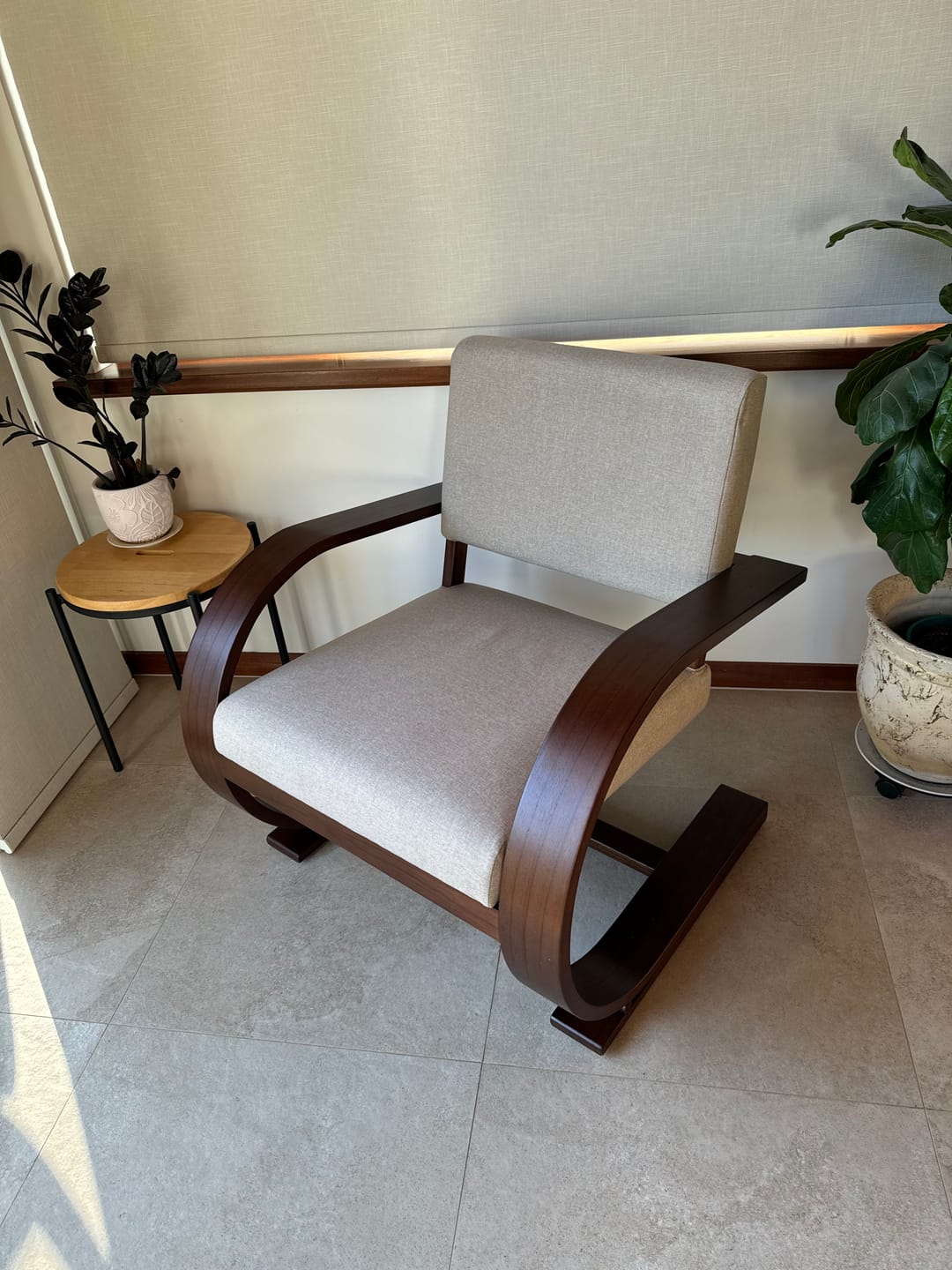 Customer photo review of French Modernist Armchair | Soft White