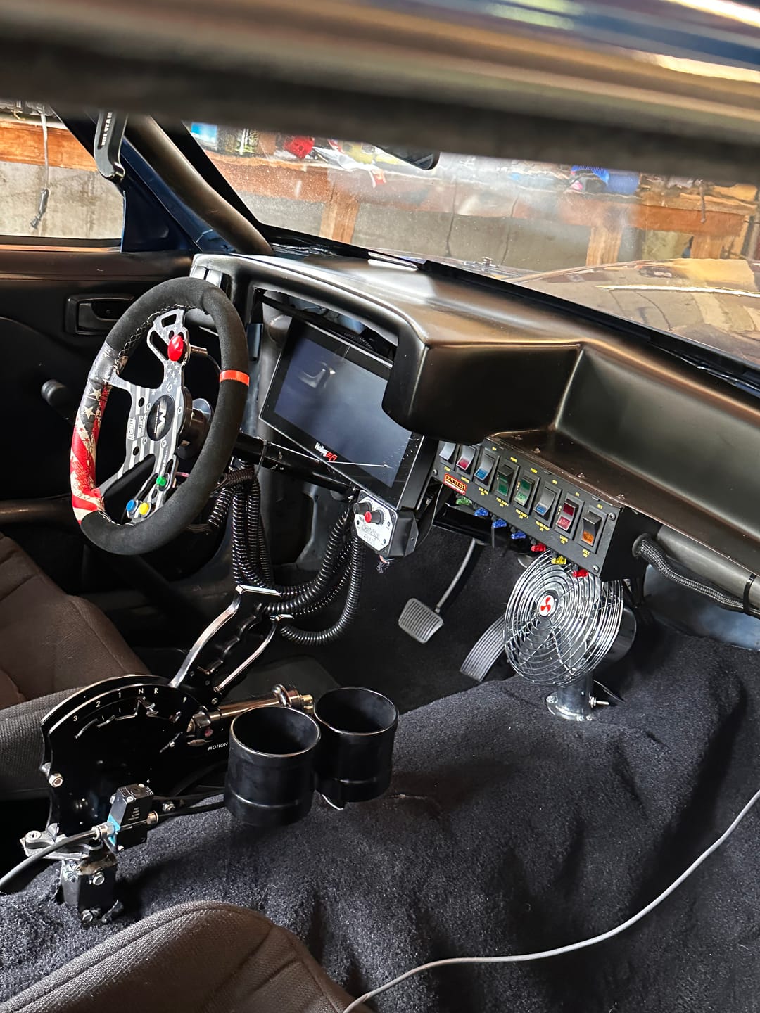Customer photo review of Operator Series Dual Billet Cup Holder Attachment for Front Exit Cable Shifter