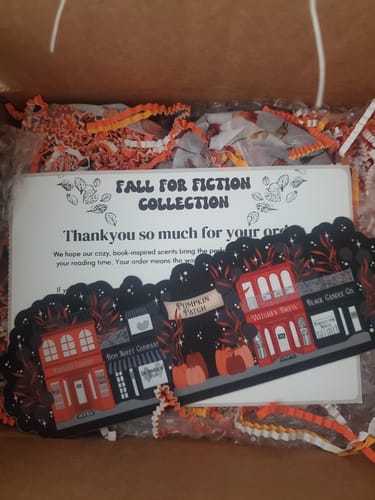 Customer photo review of Tall, Dark & Fictional Soy Candle