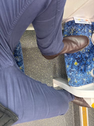 Customer photo review of Ultra Stretch Chino Pants - Slim Fit - Navy