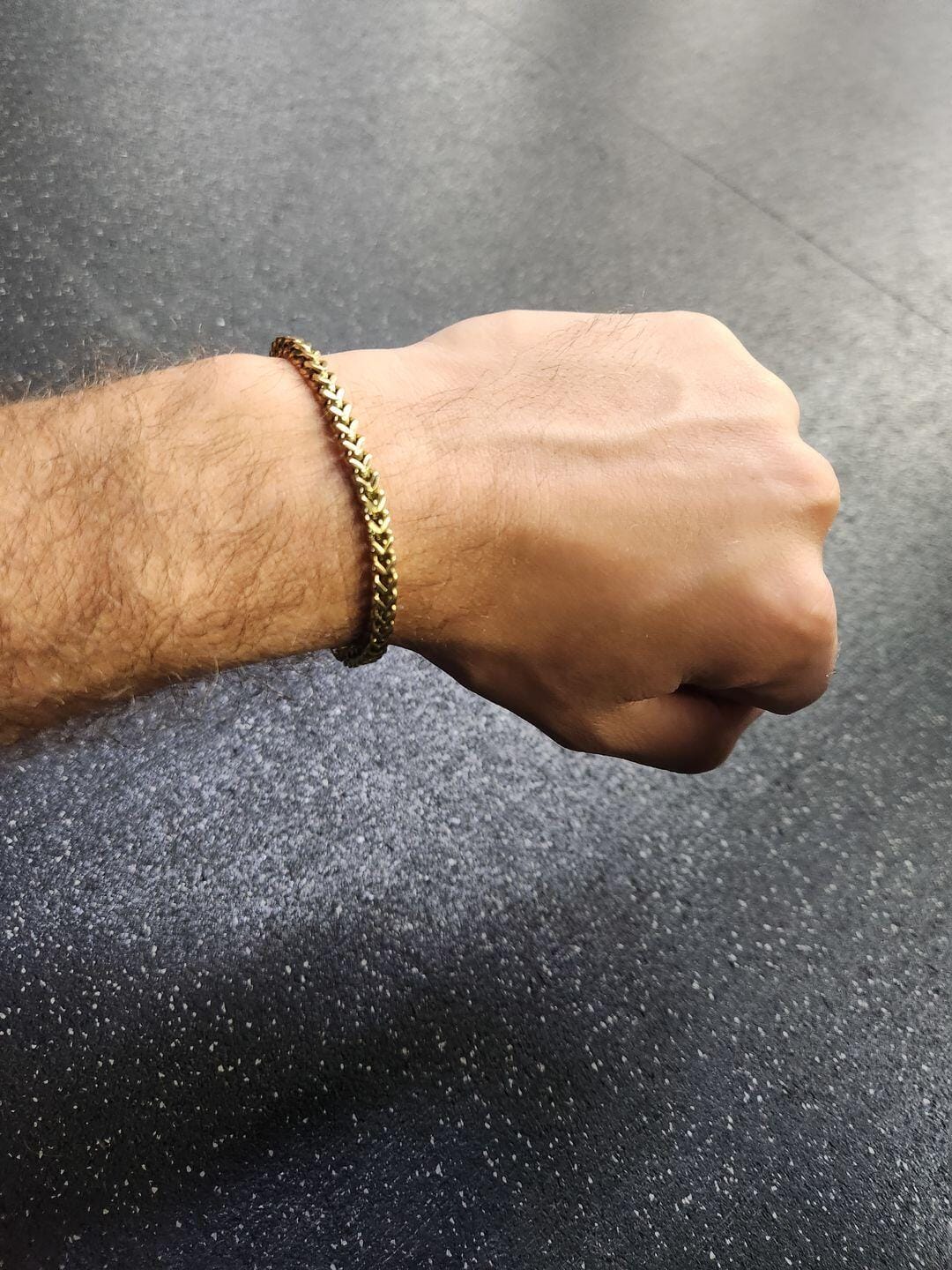 Customer photo review of FRANCO BRACELET - GOLD (4𝘮𝘮)