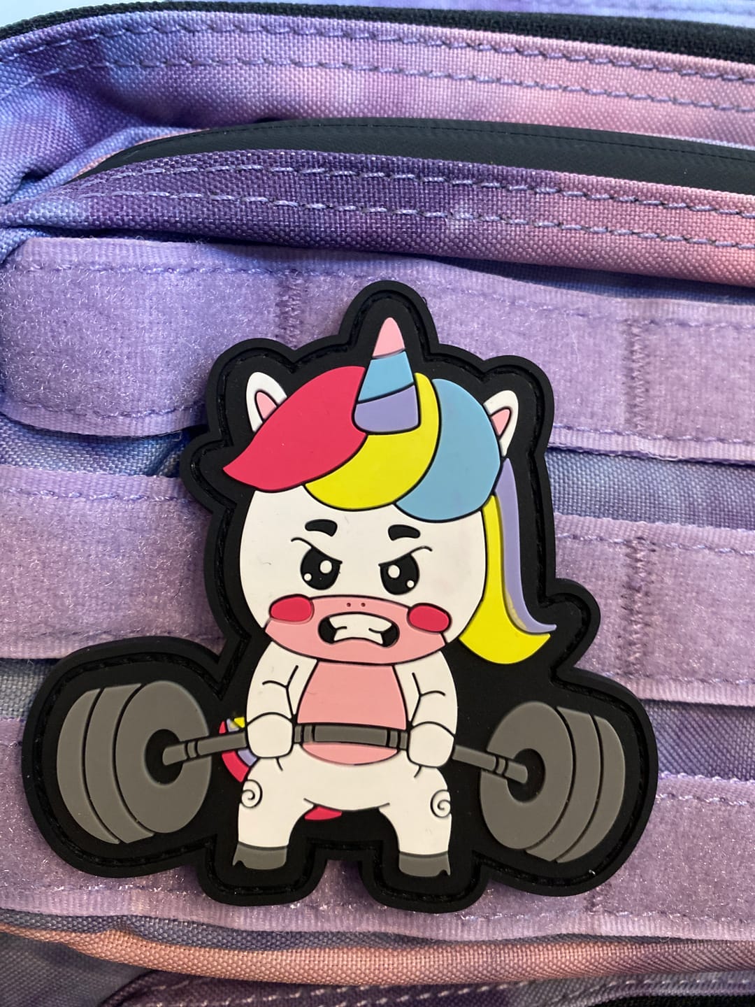 Customer photo review of Parche Unicornio Bodybuilder