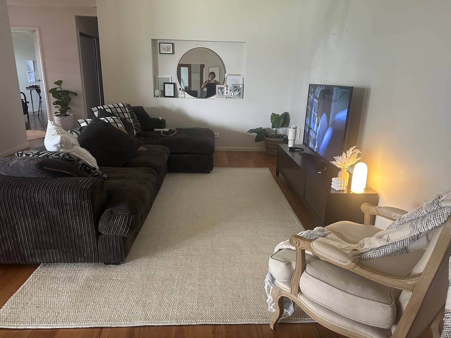 Customer photo review of Anti Slip Rug Stop, White PVC, Hard Flooring