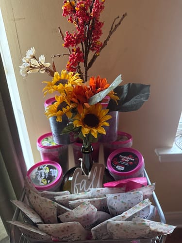 Customer photo review of Medium Olive Bottle Vase