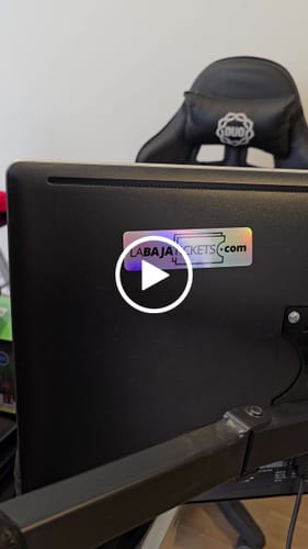 Customer video review of Stickers Holográficos