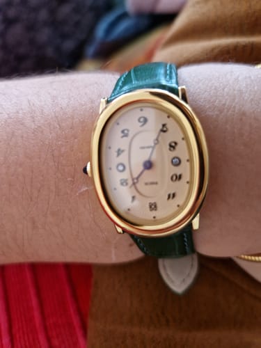 Customer photo review of Oval Bubble Diamond Watch