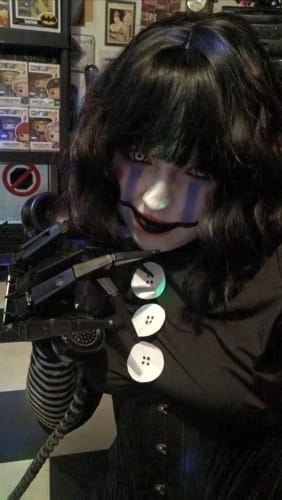 Customer photo review of Nightmare Halloween Gloves