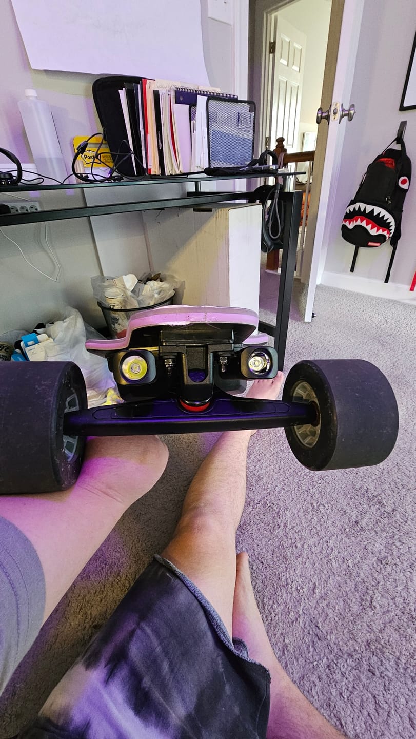 Customer photo review of Backfire Front Light for Electric Longboard -Gen II