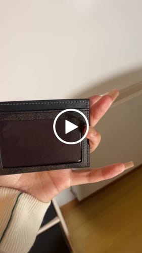 Customer video review of Slim Id Card Case In Signature Canvas (Gold/Brown Black)