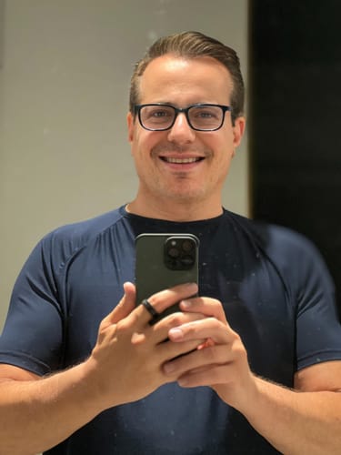 Customer photo review of Training Sport Tee - Navy Blue