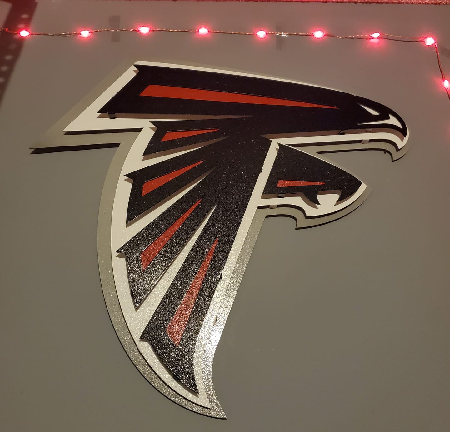 Customer photo review of Atlanta Falcons 3D Vintage Metal Wall Art