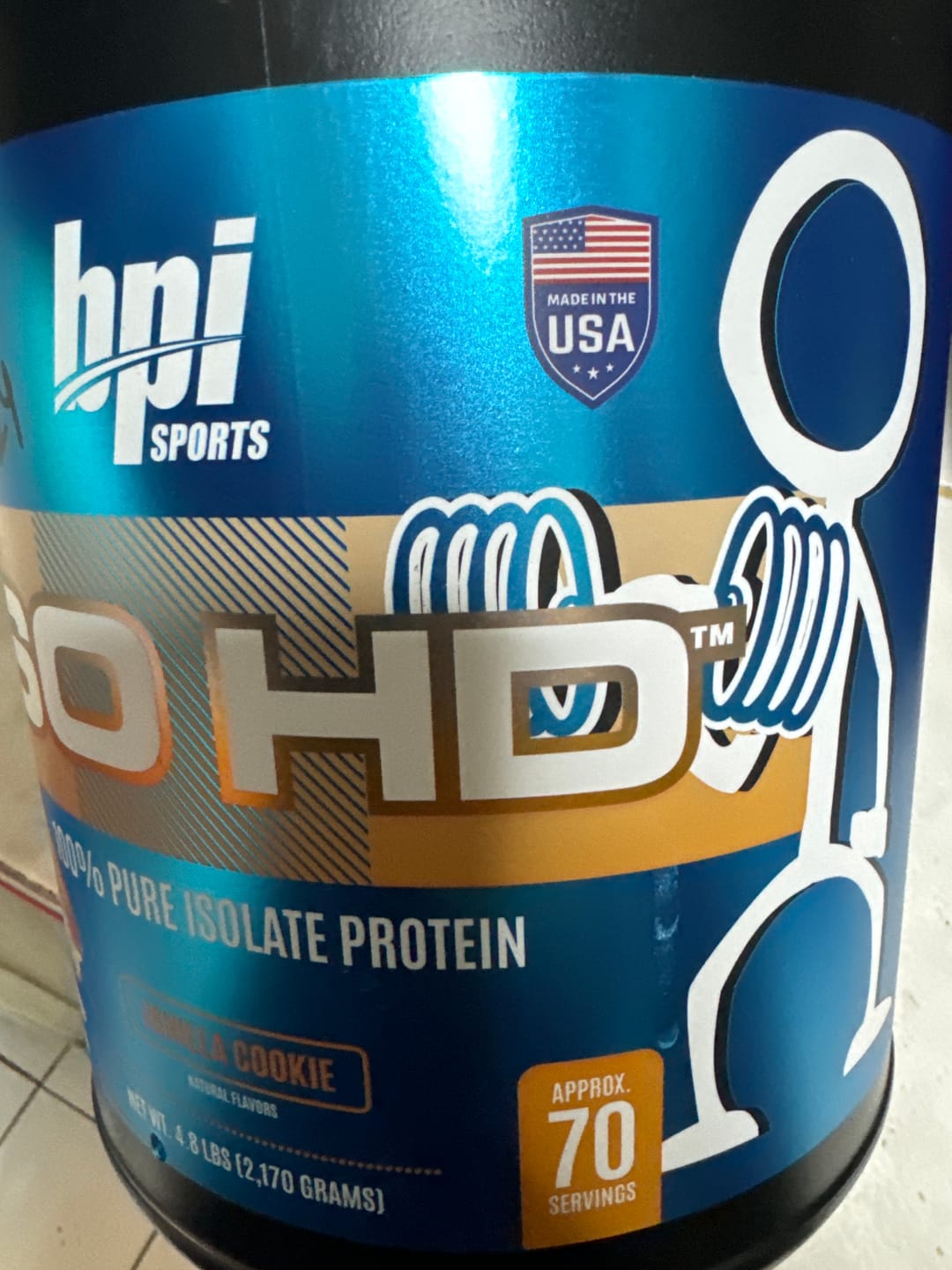 Customer photo review of Bpi Sports Iso HD Proteina Aislada 4.9 Lb