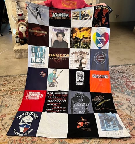 T-shirt quilt featuring chicago bears by Joan from TX